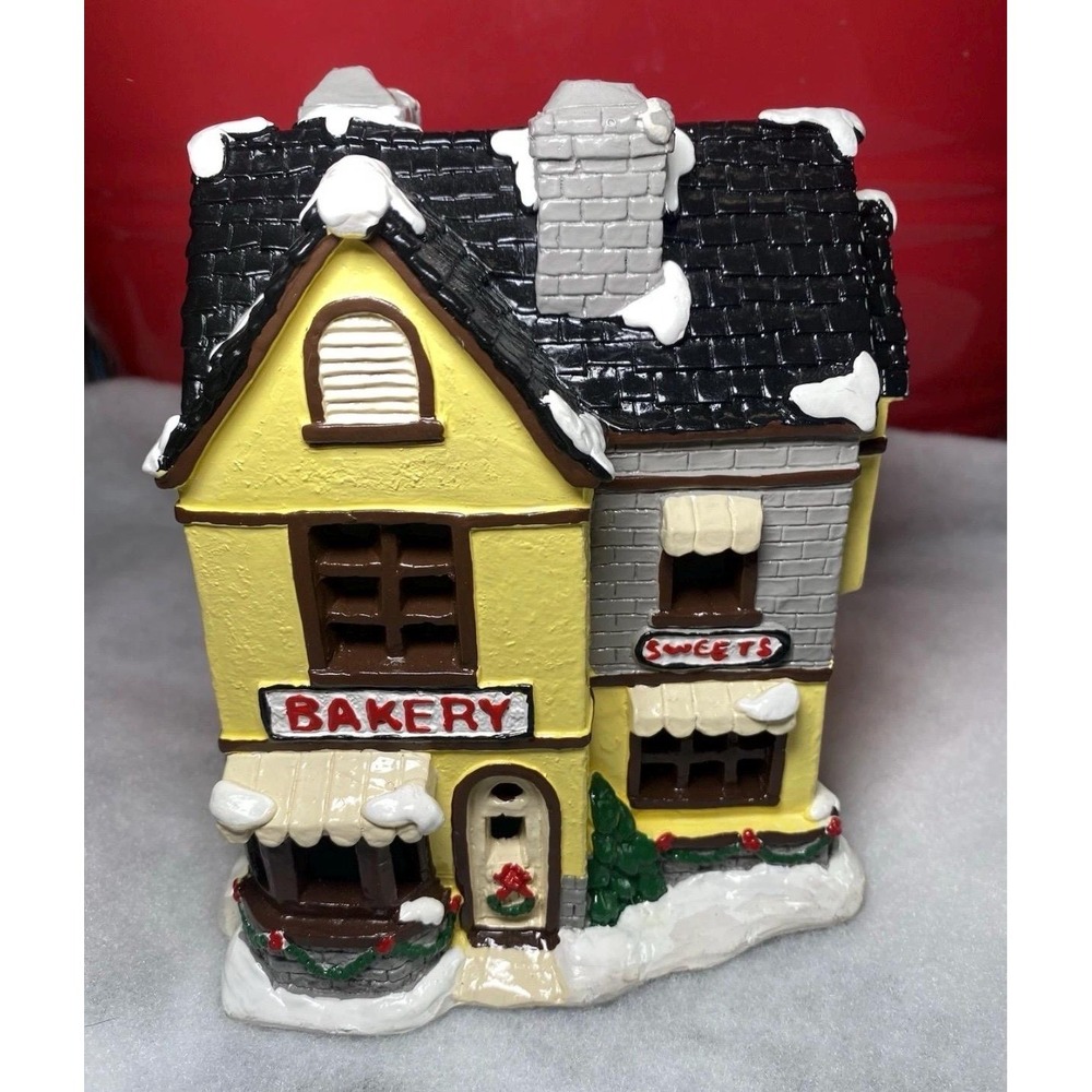 California Creations Bakery Painted Christmas Holiday Village